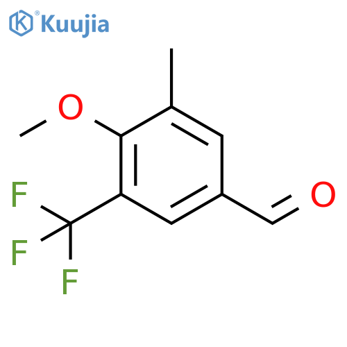 4-Methoxy-3-methyl-5-(trifluoromethyl)benzaldehyde structure