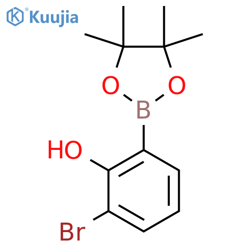 2-Bromo-6-(4,4,5,5-tetramethyl-1,3,2-dioxaborolan-2-YL)phenol structure