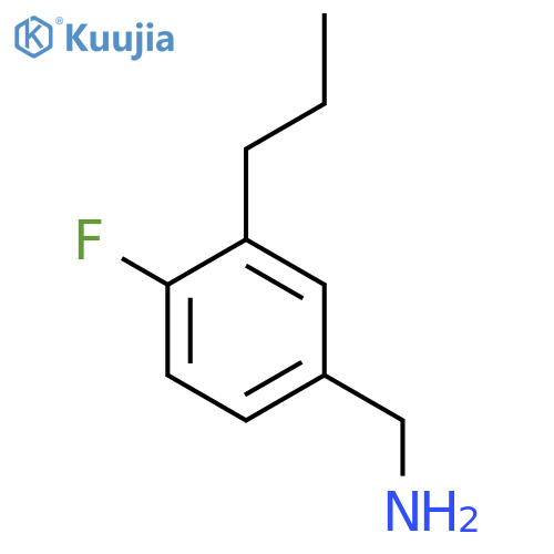 (4-Fluoro-3-propylphenyl)methanamine structure