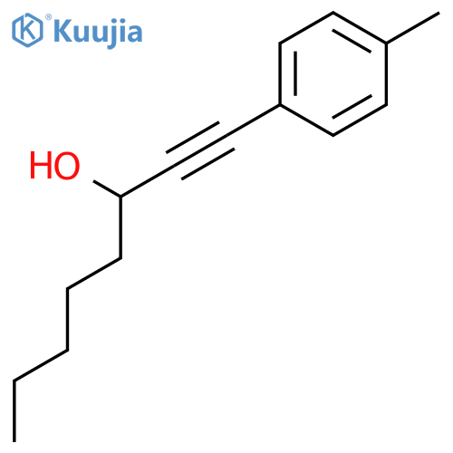 1-Octyn-3-ol, 1-(4-methylphenyl)- structure