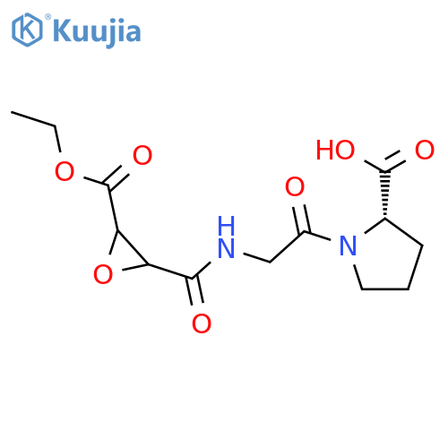 L-Proline, 1-[N-[[3-(ethoxycarbonyl)oxiranyl]carbonyl]glycyl]- structure