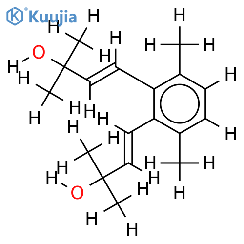 (3E,3?E)-4,4?-(3,6-dimethyl-1,2-phenylene)bis(2-methylbut-3-en-2-ol) structure