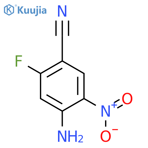 4-amino-2-fluoro-5-nitro-benzonitrile structure