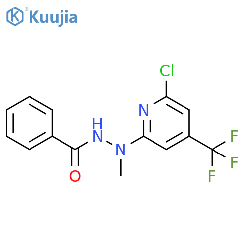 Benzoic acid N'-(6-chloro-4-trifluoromethyl-pyridin-2-yl)-N'-methyl-hydrazide structure