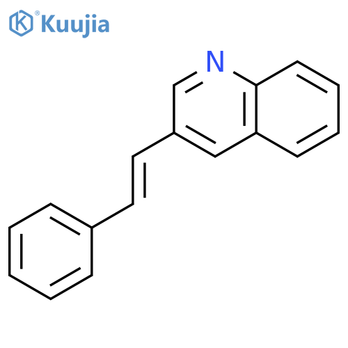 Quinoline, 3-(2-phenylethenyl)- structure