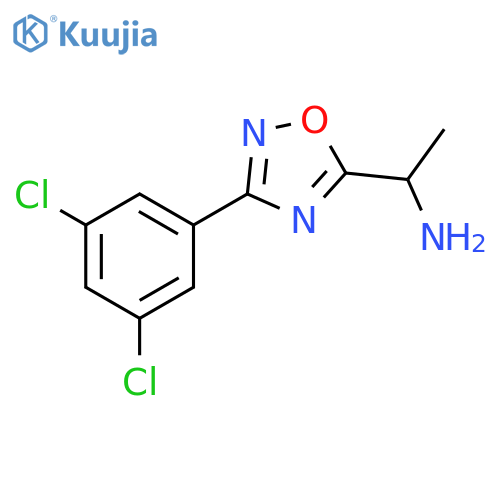 1-[3-(3,5-Dichloro-phenyl)-[1,2,4]oxadiazol-5-yl]-ethylamine structure