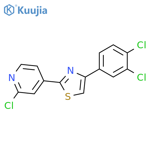 2-Chloro-4-[4-(3,4-dichloro-phenyl)-thiazol-2-yl]-pyridine structure