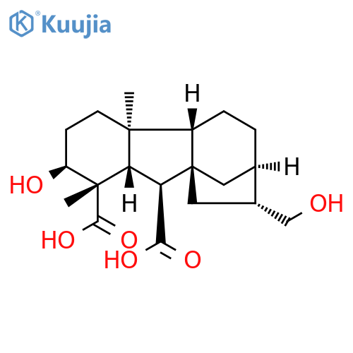 Gibbane-1,10-dicarboxylicacid, 2-hydroxy-8-(hydroxymethyl)-1,4a-dimethyl-, (1a,2b,4aa,4bb,8a,10b)- structure