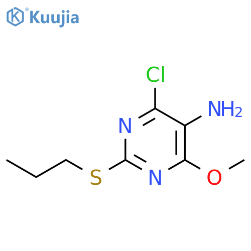 4-Chloro-6-methoxy-2-(propylthio)-5-pyrimidinamine structure