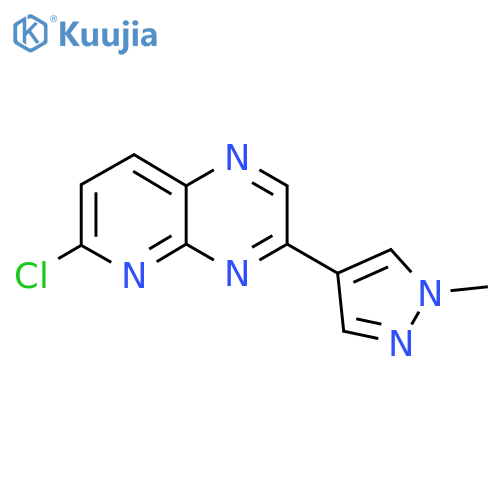 6-Chloro-3-(1-methylpyrazol-4-yl)pyrido[2,3-b]pyrazine structure