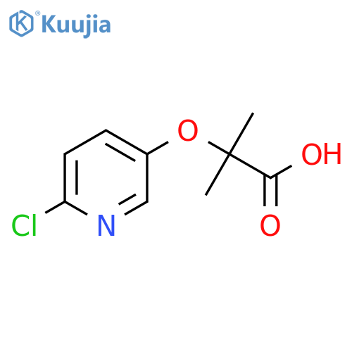 2-((6-Chloropyridin-3-YL)oxy)-2-methylpropanoic acid structure