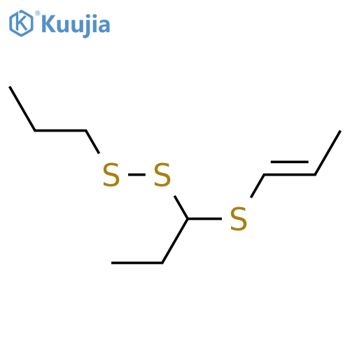 Disulfide, 1-(1-propenylthio)propyl propyl (9CI) structure