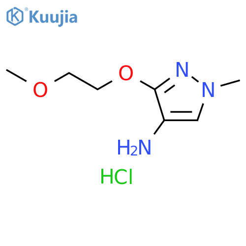 3-(2-methoxyethoxy)-1-methyl-1H-pyrazol-4-amine hydrochloride structure