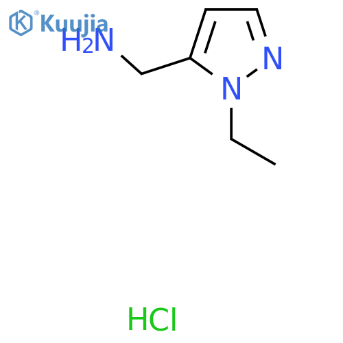 (2-Ethylpyrazol-3-yl)methanamine;hydrochloride structure