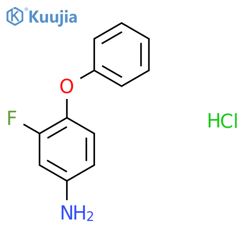 3-Fluoro-4-phenoxyaniline;hydrochloride structure