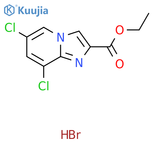 ethyl 6,8-dichloroimidazo1,2-apyridine-2-carboxylate hydrobromide structure