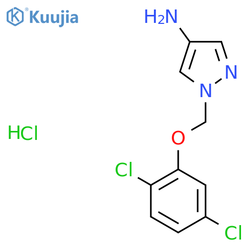 1-(2,5-Dichlorophenoxy)methyl-1H-pyrazol-4-amine hydrochloride structure