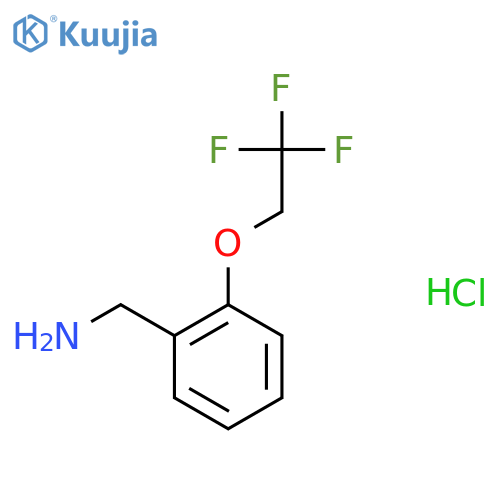 (2-(2,2,2-Trifluoroethoxy)phenyl)methanamine hydrochloride structure