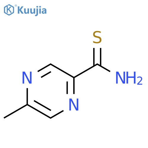 5-methylpyrazine-2-carbothioamide structure