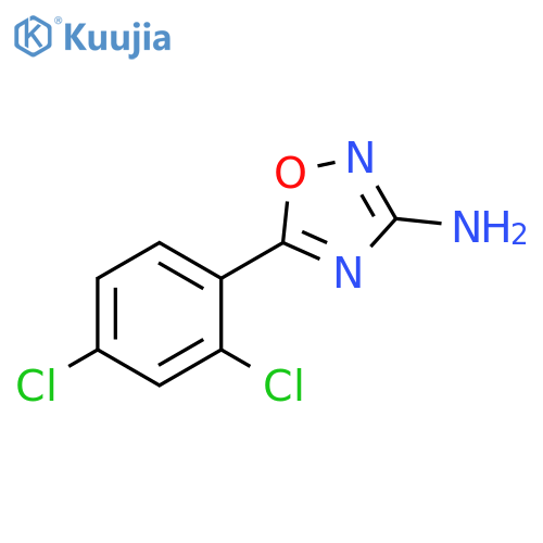 5-(2,4-dichlorophenyl)-1,2,4-oxadiazol-3-amine structure