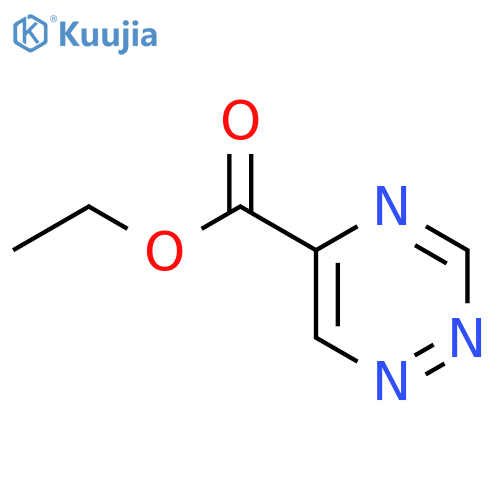 1,2,4-Triazine-5-carboxylicacid, ethyl ester structure