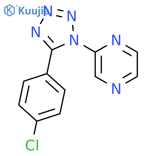 Pyrazine, [5-(4-chlorophenyl)-1H-tetrazol-1-yl]- structure