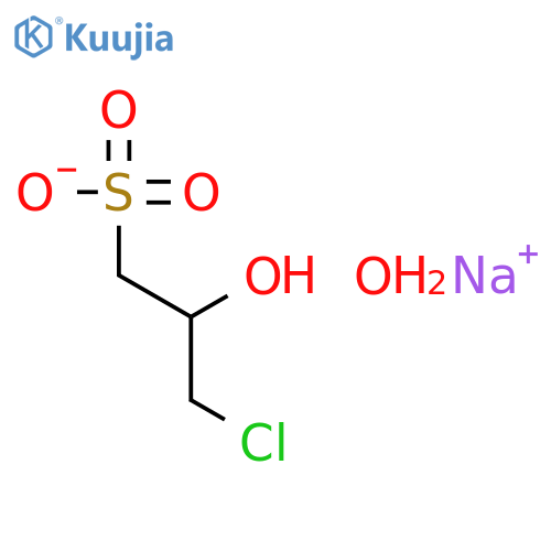 Sodium 3-chloro-2-hydroxypropanesulphonate hemihydrate structure