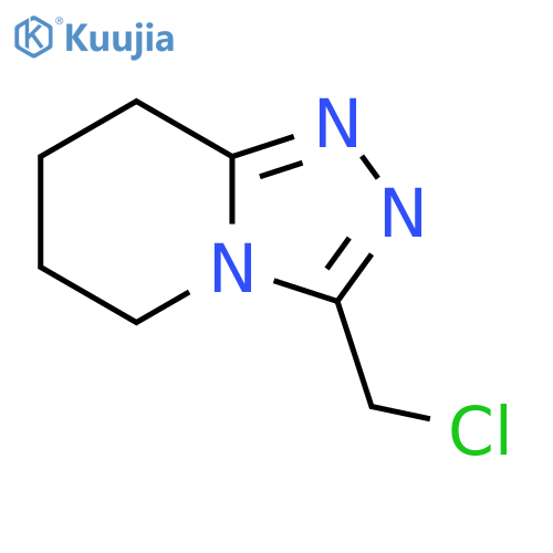 1,2,4-Triazolo[4,3-a]pyridine, 3-(chloromethyl)-5,6,7,8-tetrahydro- structure
