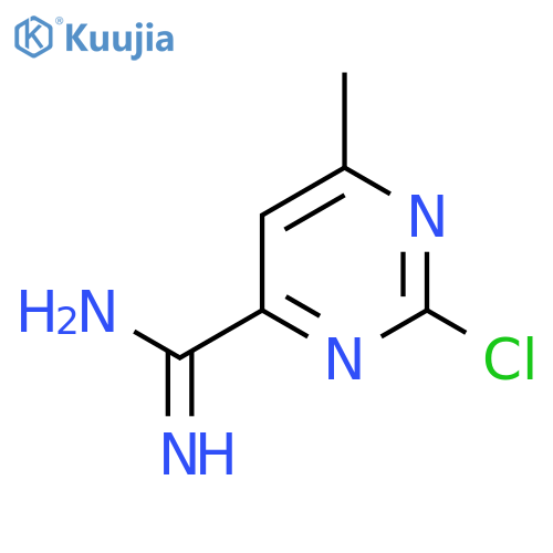 2-chloro-6-methylpyrimidine-4-carboximidamide structure