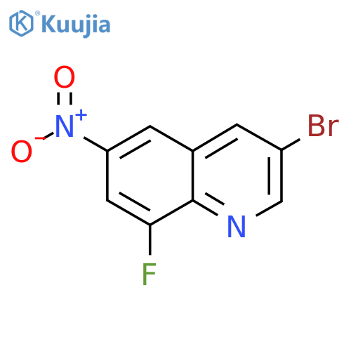 3-Bromo-8-fluoro-6-nitroquinoline structure