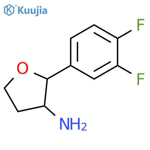 2-(3,4-difluorophenyl)oxolan-3-amine structure