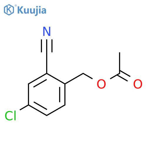 (4-chloro-2-cyanophenyl)methyl acetate structure