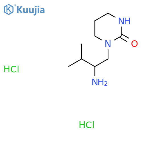 1-(2-Amino-3-methylbutyl)-1,3-diazinan-2-one dihydrochloride structure