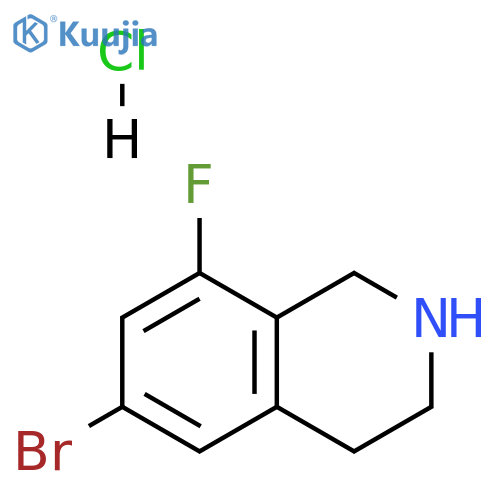 6-bromo-8-fluoro-1,2,3,4-tetrahydroisoquinoline hydrochloride structure