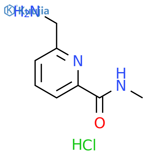 6-(Aminomethyl)-N-methylpyridine-2-carboxamide hydrochloride structure