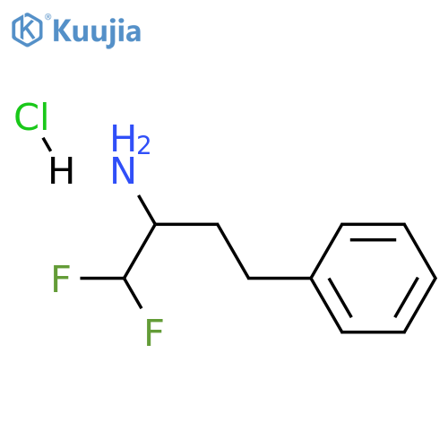 1,1-difluoro-4-phenylbutan-2-amine hydrochloride structure