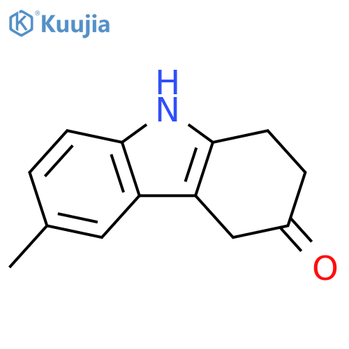 6-methyl-2,3,4,9-tetrahydro-1H-carbazol-3-one structure