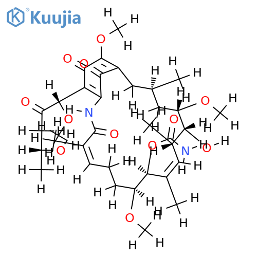 19-[(1'S,4'R)-4'-hydroxy-1'-methoxy-2'-oxopentyl]-4,5-dihydrogeldanamycin structure