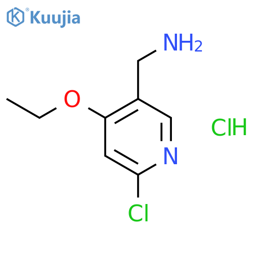 1-(6-chloro-4-ethoxy-3-pyridinyl)methanamine Hydrochloride (1:1) structure