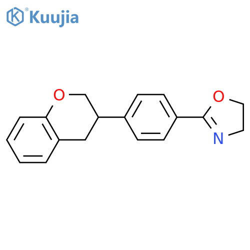 Oxazole,2-[4-(3,4-dihydro-2H-1-benzopyran-3-yl)phenyl]-4,5-dihydro- structure
