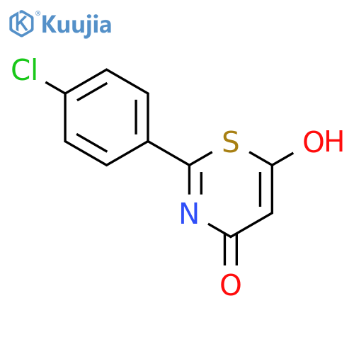 6H-1,3-Thiazin-6-one,2-(4-chlorophenyl)-4-hydroxy- structure