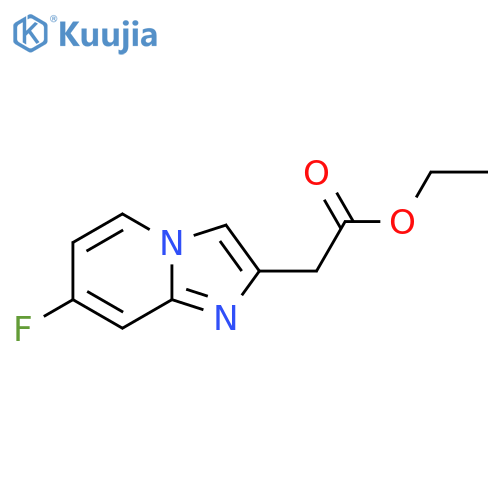 Ethyl 2-(7-fluoroimidazo[1,2-a]pyridin-2-yl)acetate structure