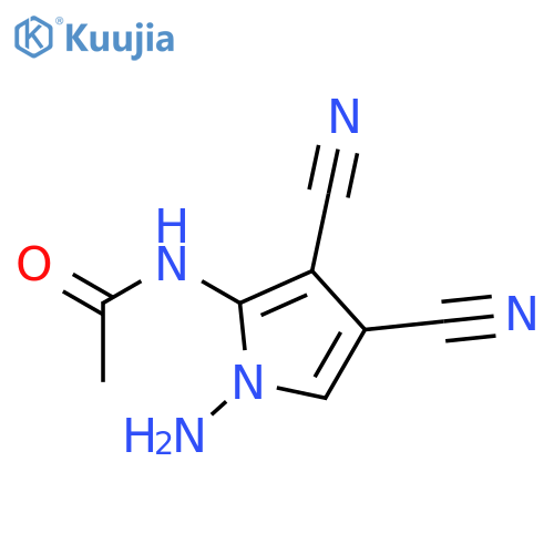 Acetamide,N-(1-amino-3,4-dicyano-1H-pyrrol-2-yl)- structure