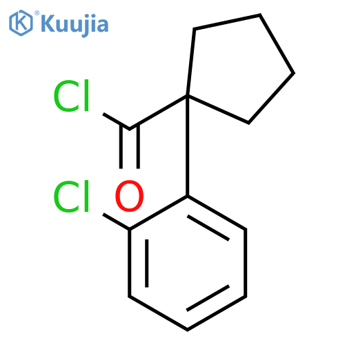 Cyclopentanecarbonyl chloride, 1-(2-chlorophenyl)- structure