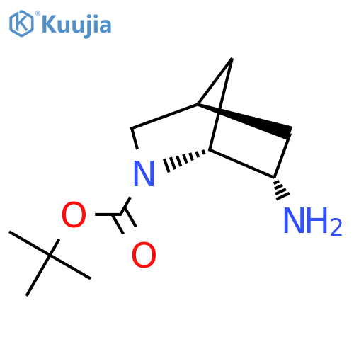 tert-butyl (1R,4R,6S)-6-amino-2-azabicyclo[2.2.1]heptane-2-carboxylate structure