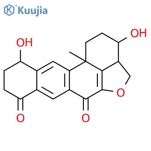1H-Benzo[6,7]phenanthro[10,1-bc]furan-6,8(9H,12bH)-dione, 2,3,3a,4,10,11-hexahydro-3,11-dihydroxy-12b-methyl- (9CI) structure