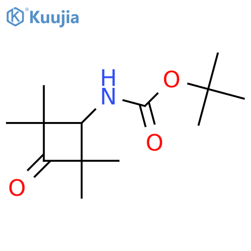 Tert-Butyl N-(2,2,4,4-tetramethyl-3-oxocyclobutyl)carbamate structure