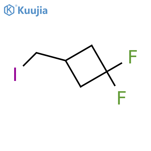 1,1-Difluoro-3-(iodomethyl)cyclobutane structure
