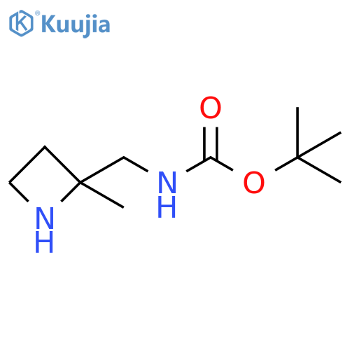 tert-butyl N-[(2-methylazetidin-2-yl)methyl]carbamate structure