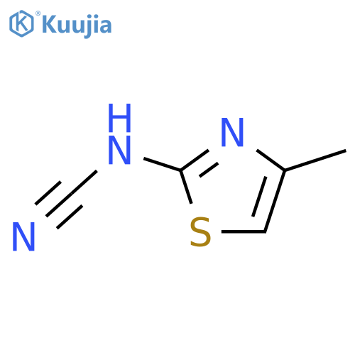 Cyanamide,(4-methyl-2-thiazolyl)- (9CI) structure